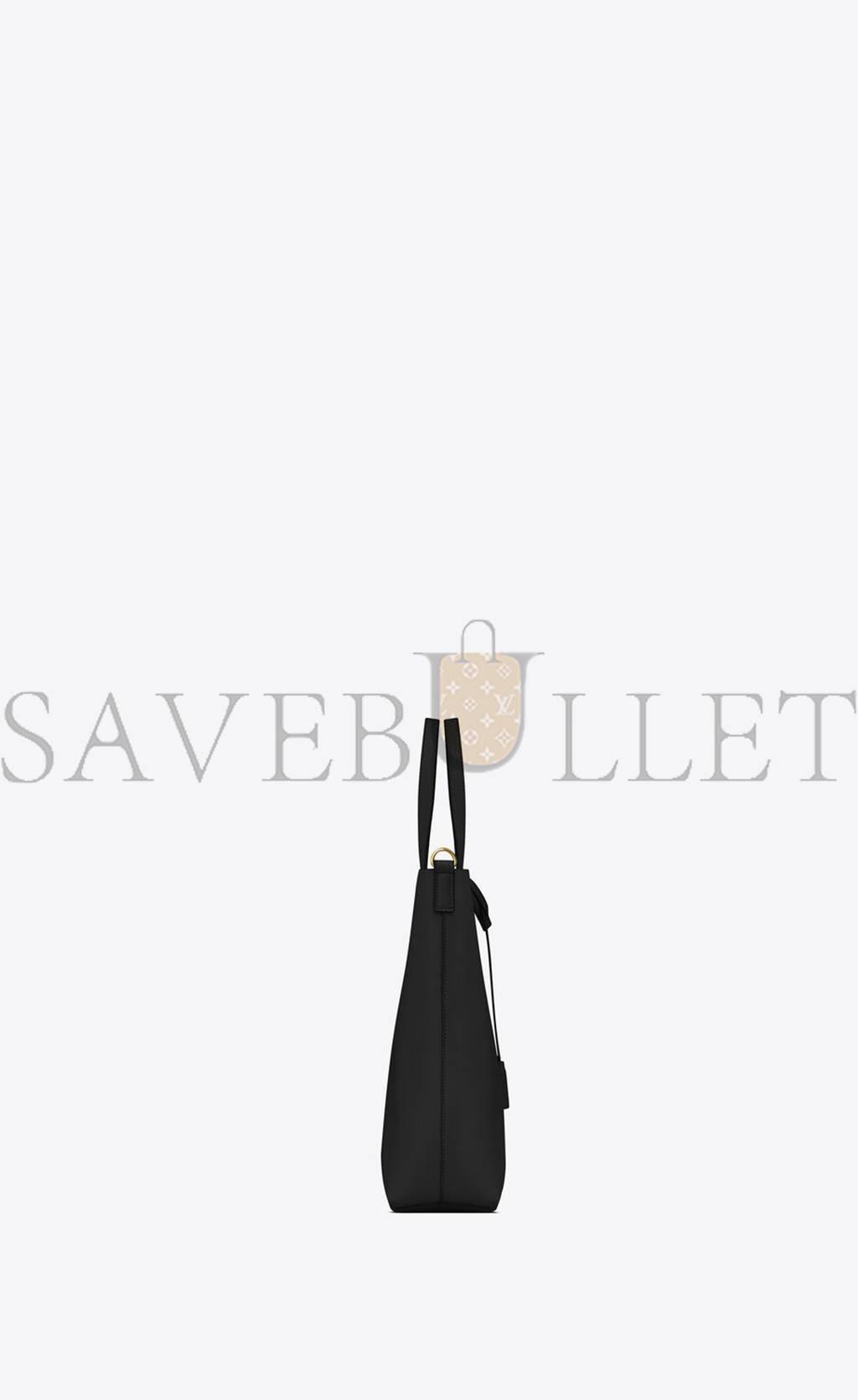 YSL SHOPPING SAINT LAURENT TOY IN SUPPLE LEATHER 600307CSV0J1000 (28*25*8cm)